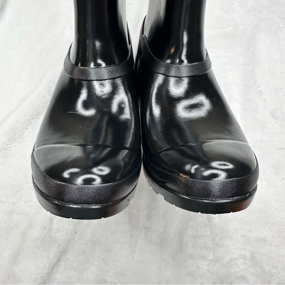 Sperry Walker Atlantic Rain Women's Black Casual Boots‎ STS82562 Sz 5 ~ Nwob